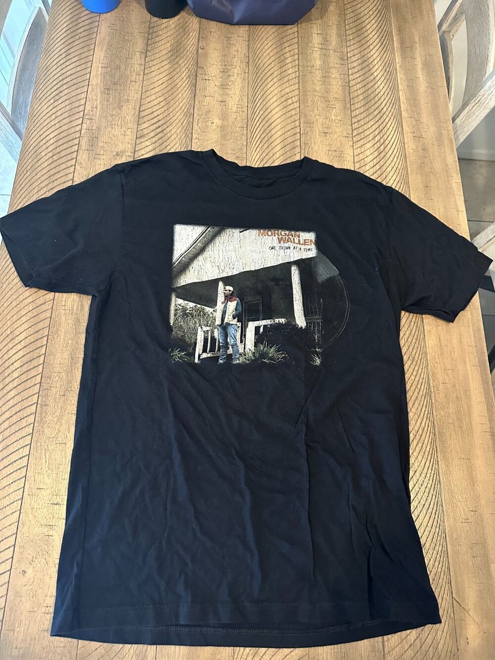 Morgan Wallen T-Shirt One Thing At A Time Tour Album Tracklist Black Men's Size